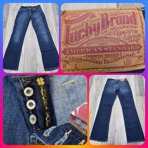 Lucky Brand dark blue Easy Rider dark blue size 0 classic bootcut, mid rise